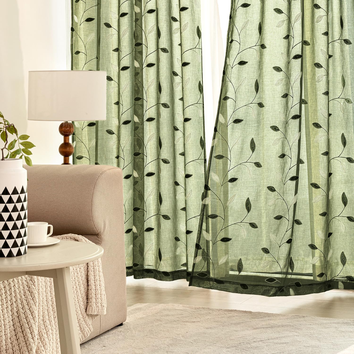 MIULEE rod pocket drapes for quick, damage-free hanging