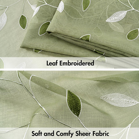 MIULEE sage green curtains displayed to enhance room ambiance and decor.