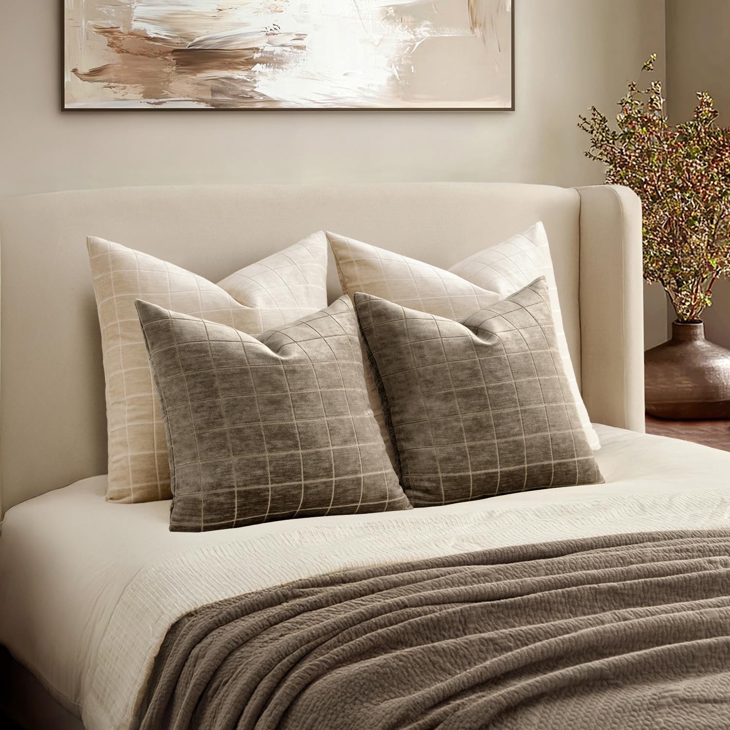 MIULEE set of 2 pillow covers refreshes living spaces.