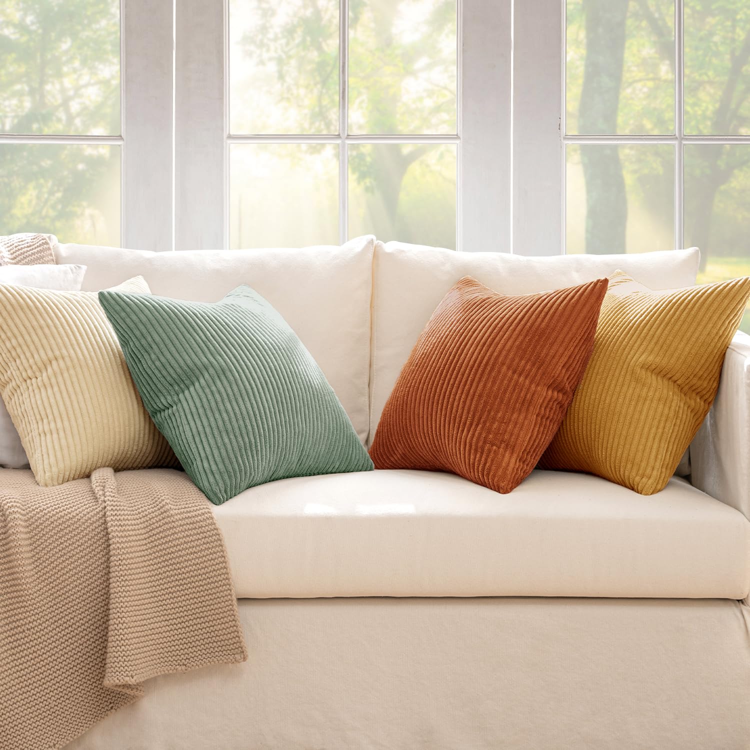 MIULEE set of 4 pillow covers expands styling options for any room