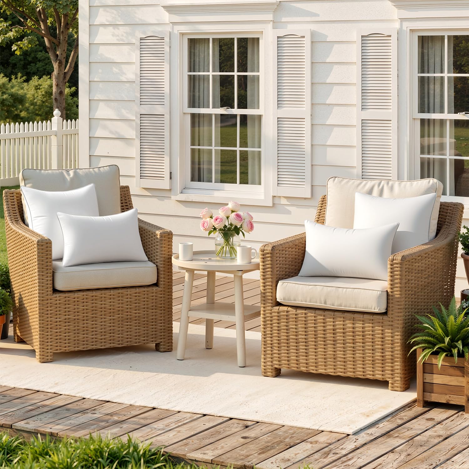 MIULEE size-guide tip helps achieve a full, tailored pillow cover fit.