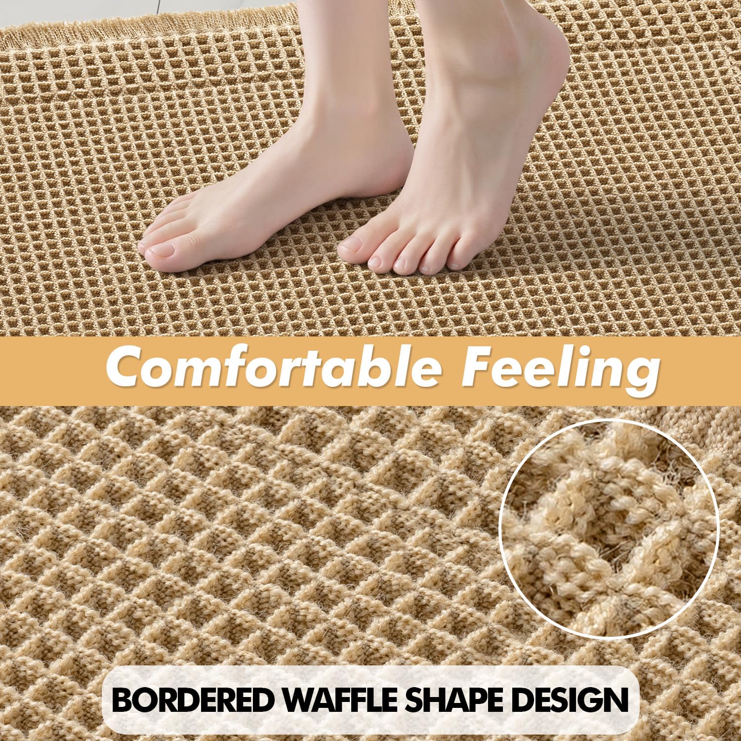 MIULEE soft 3D waffle design showcased up close