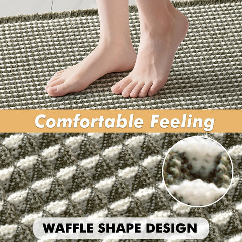 MIULEE soft 3D waffle design provides cushioned comfort