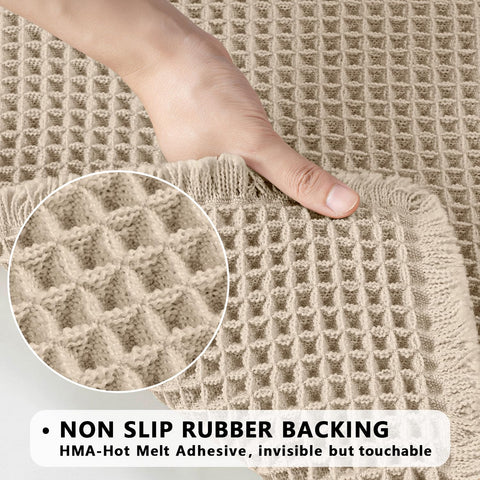 MIULEE soft 3D waffle texture offers cozy underfoot comfort