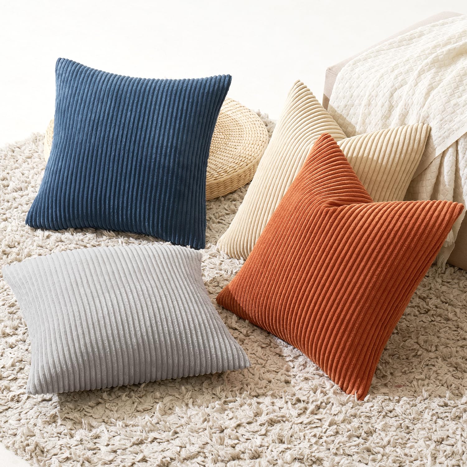 MIULEE soft corduroy decorative texture adds warmth to seating areas