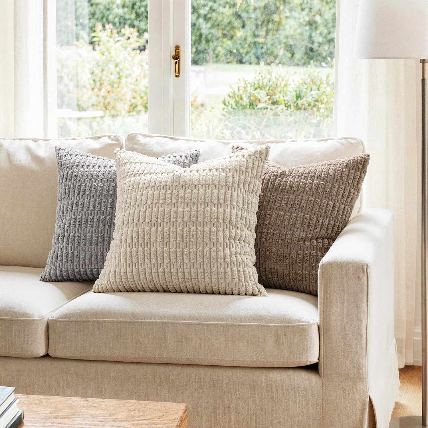 MIULEE soft decor pillow cover offers tactile charm for any lounge