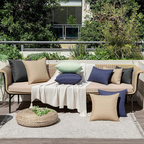 MIULEE faux-linen texture adds subtle style without busy patterns