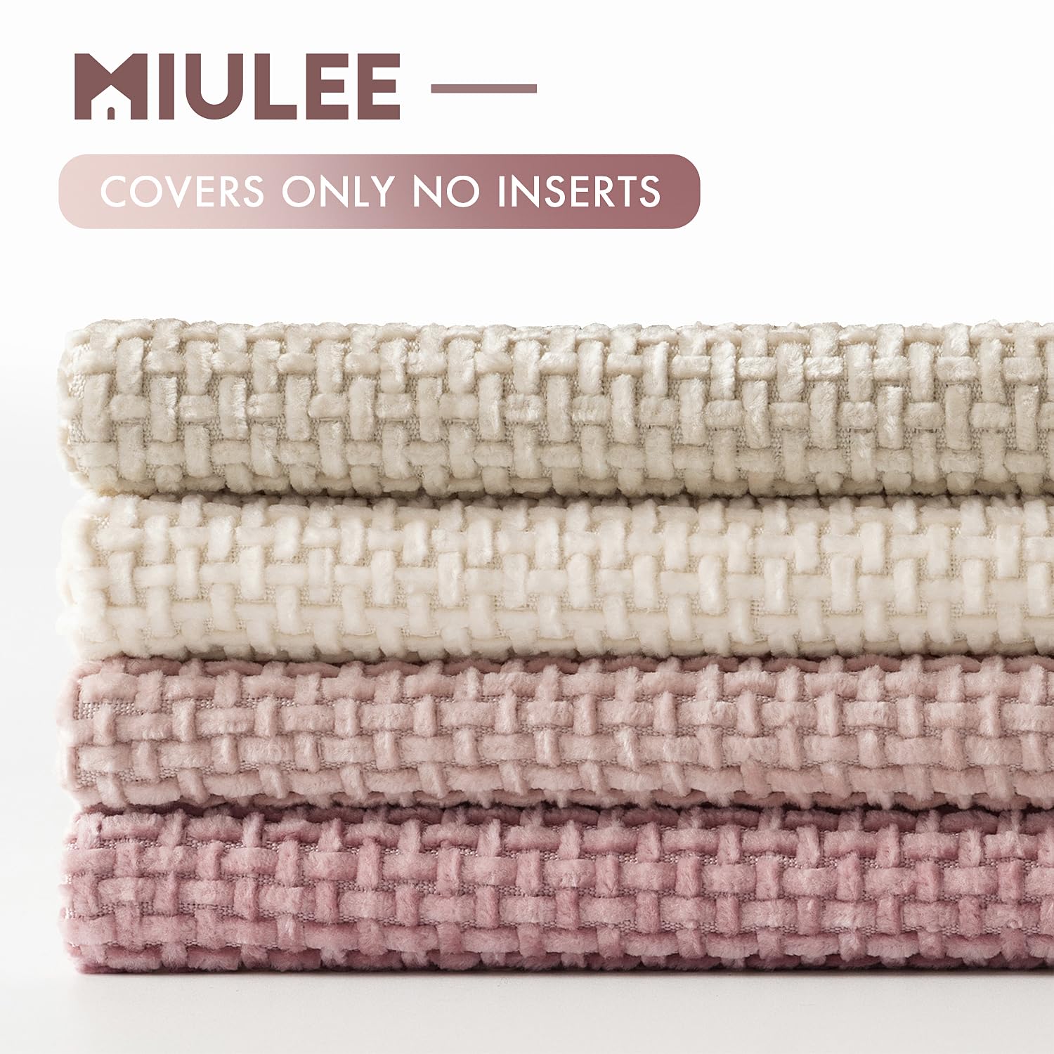MIULEE spring decor chenille pillow cover elevates neutral palettes.