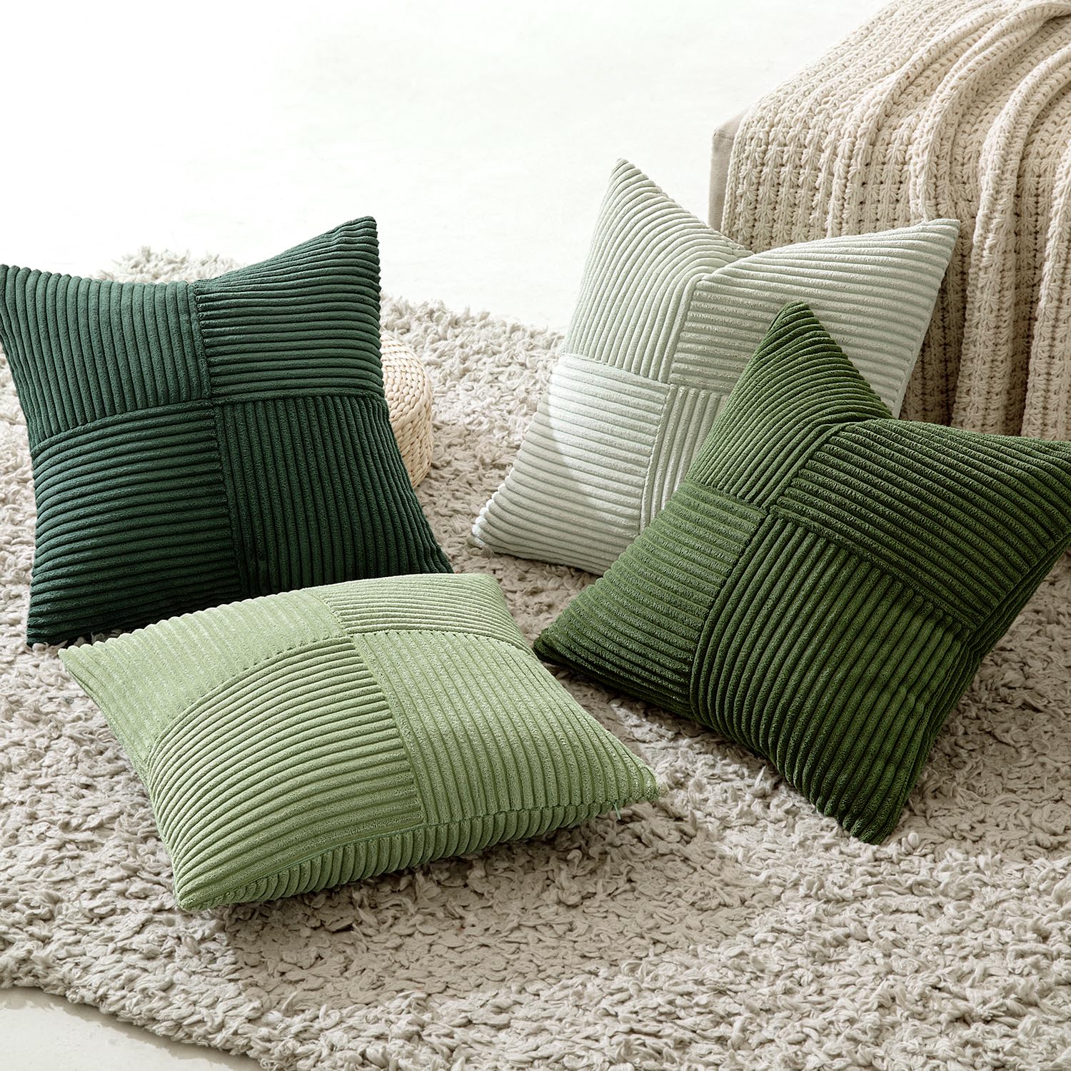 MIULEE corduroy texture adds soft, tactile warmth to any room.