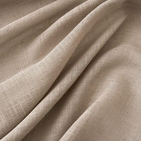 MIULEE taupe linen curtains back tab feature for easy mounting and versatile hanging.