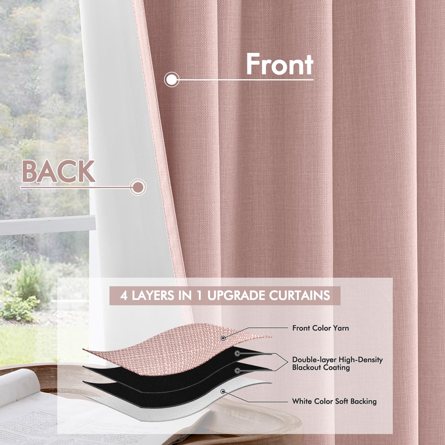 MIULEE textured burlap-like fabric close-up shows premium craftsmanship.