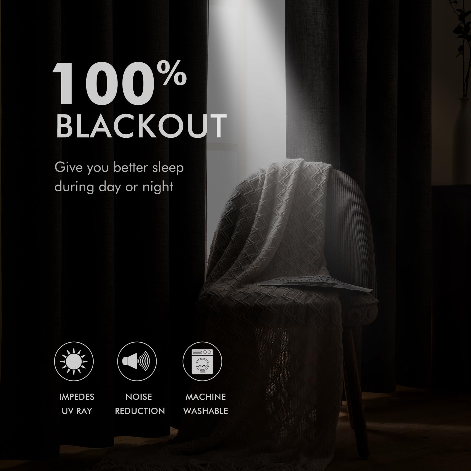 MIULEE thermal insulated curtains reduce heat transfer across seasons