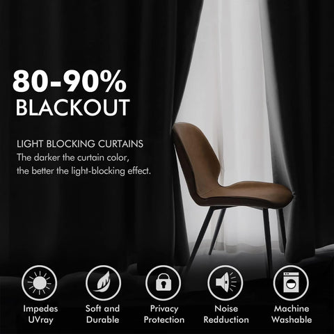 MIULEE thermal-insulating velvet curtains help save energy and stay cozy.