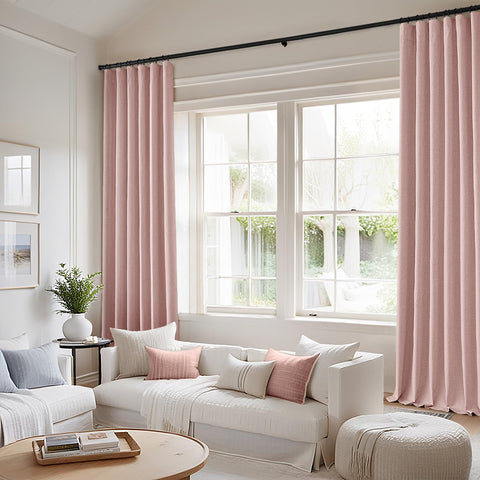 MIULEE thermal insulated curtains 350gsm linen-like fabric for effective temperature control.