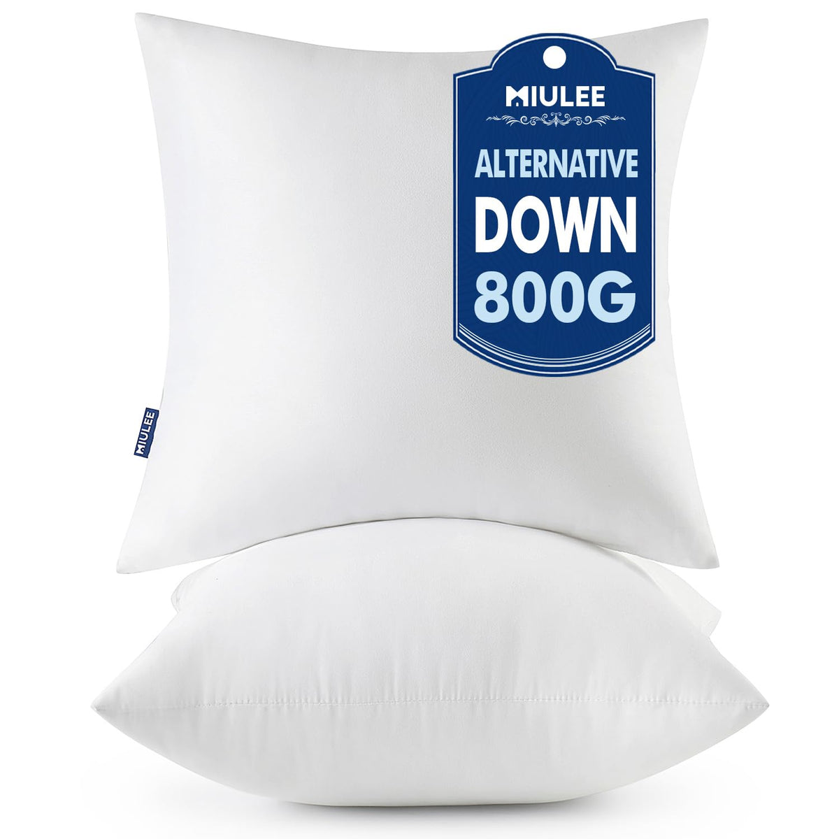 MIULEE 24x24 pillow inserts in a two-pack, ready to refresh your decor.