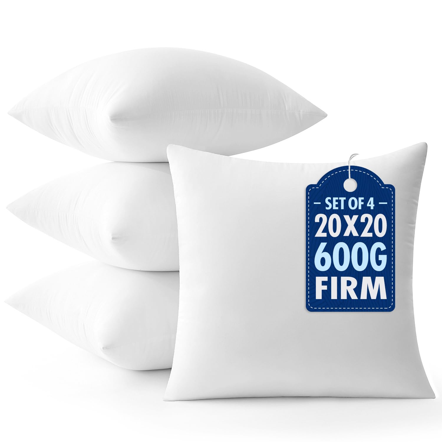 MIULEE throw pillow inserts pack of four refresh sofa decor with plush support.