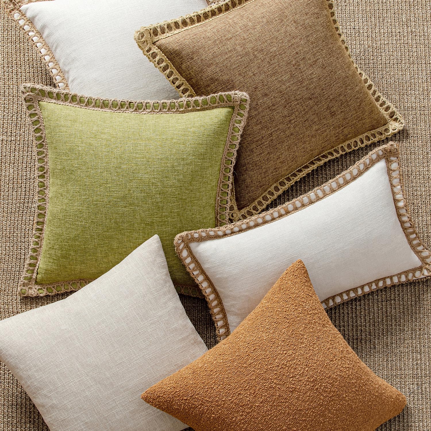 MIULEE two-pack pillow covers for quick living room refresh.