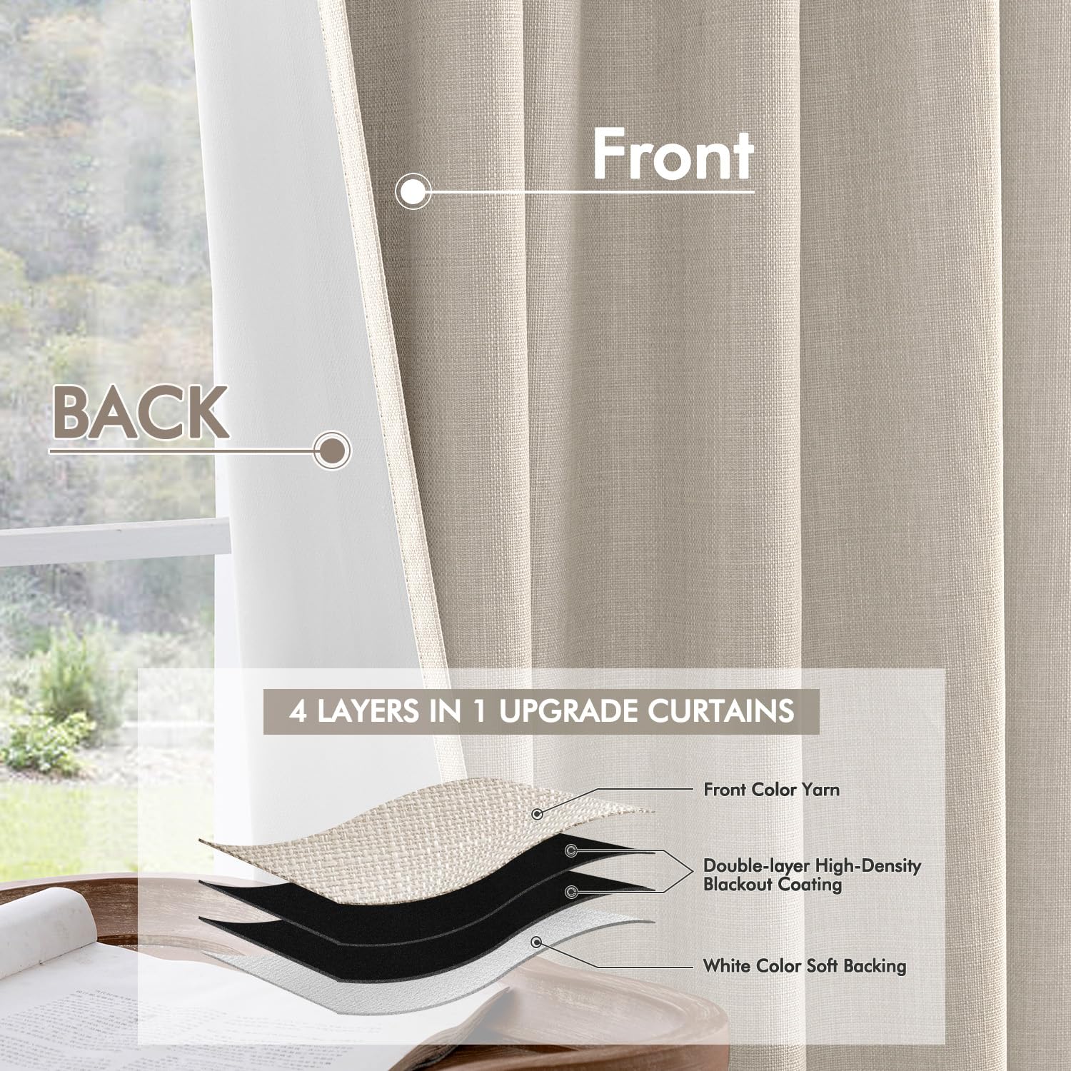 MIULEE two panel set includes 32 hooks for versatile mounting options