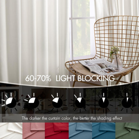 MIULEE velvet curtains in cream add soft warmth and versatile decor.