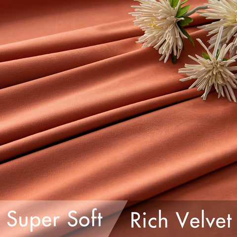 MIULEE velvet curtains rod pocket back tab design demonstrates versatile mounting options