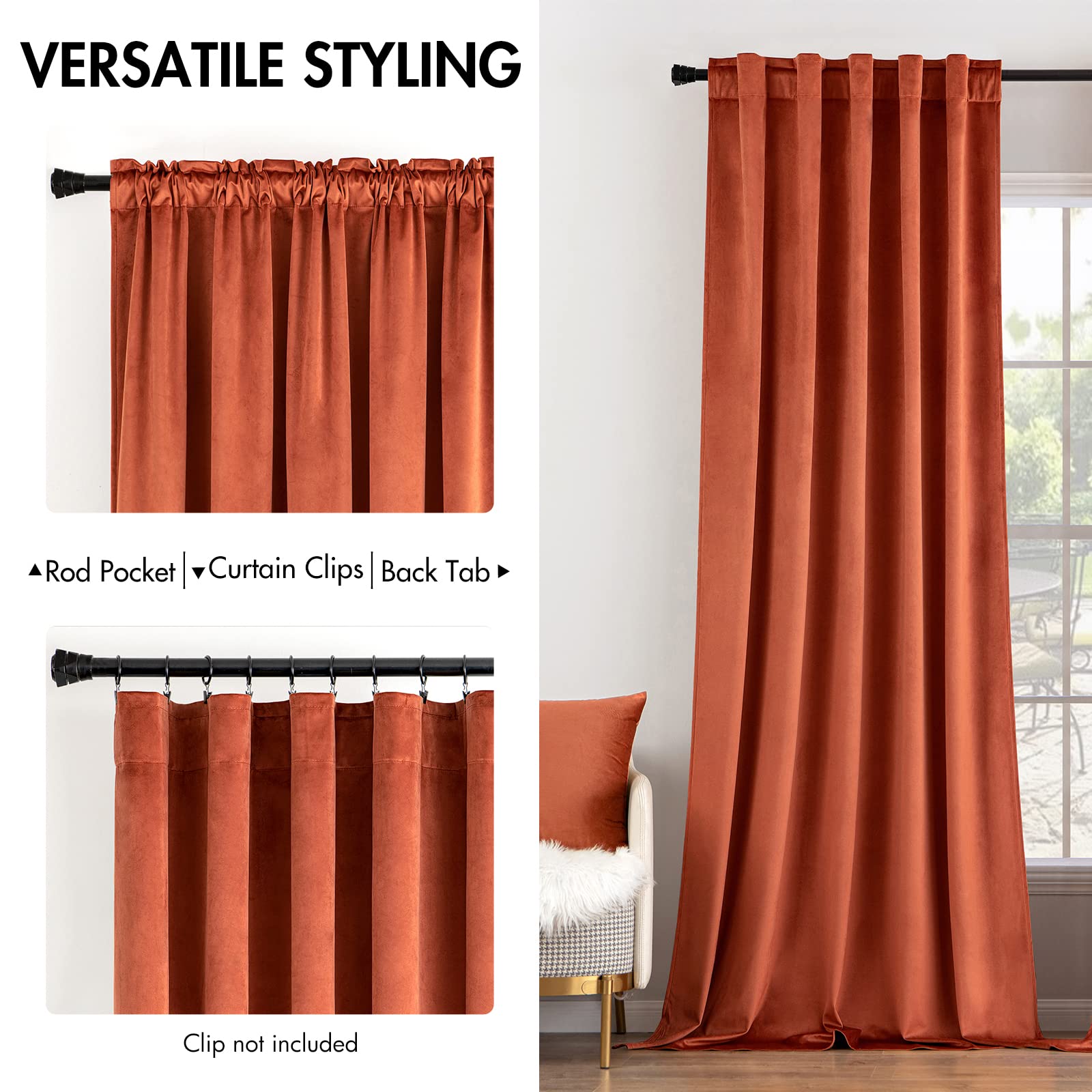 MIULEE velvet curtains soft velvet texture close-up shows luxurious drape