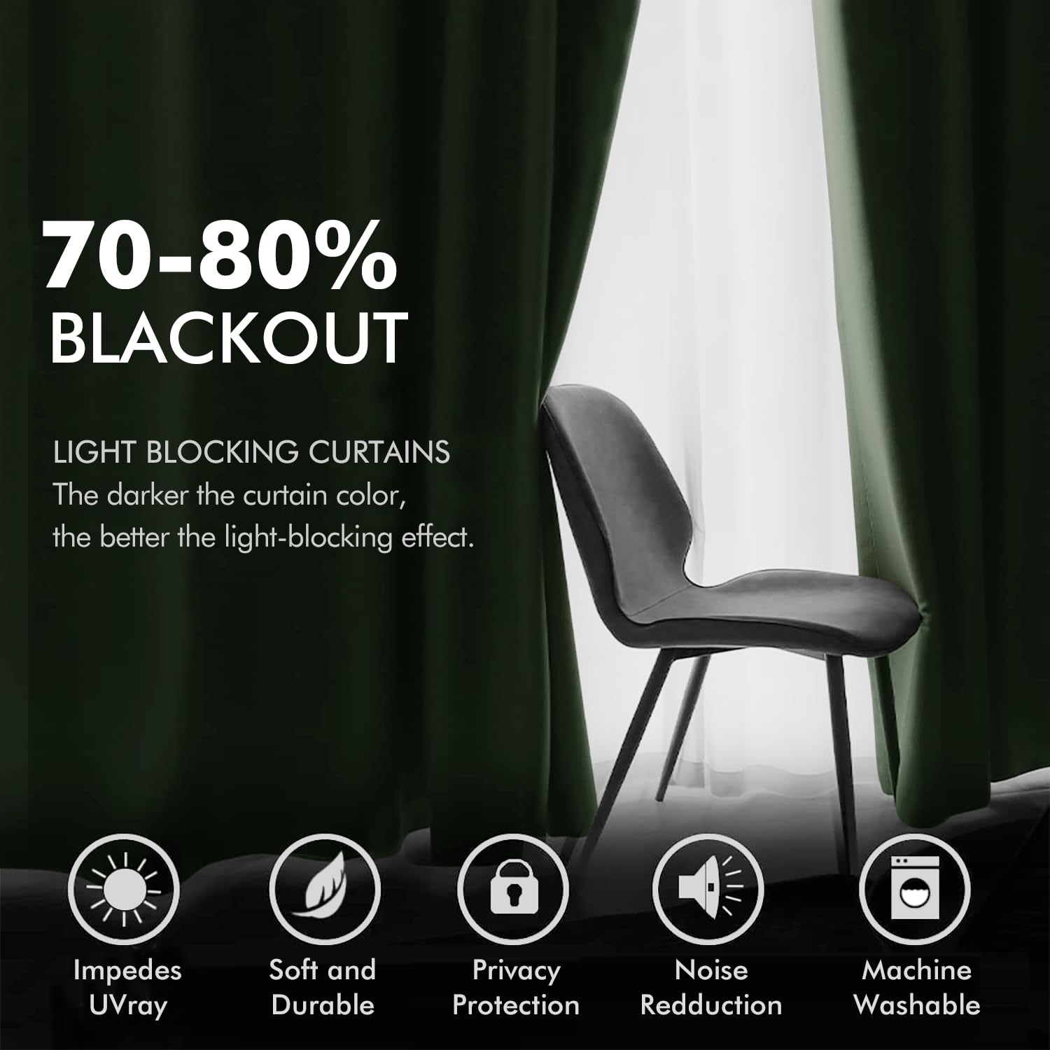 MIULEE velvet curtains showcase sound-softening and refined sheen.