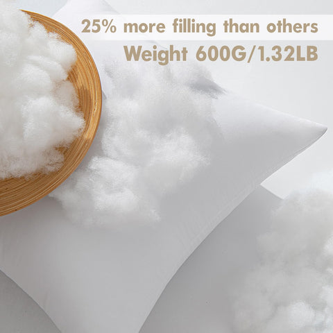 MIULEE 100 percent virgin microfiber filling delivering soft, resilient loft.