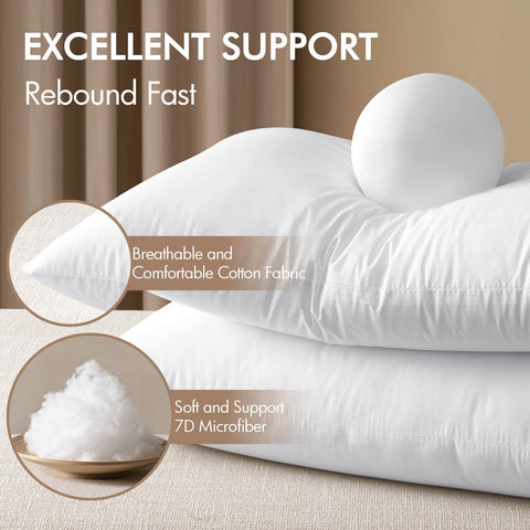 MIULEE virgin microfiber filling provides plush, lasting fluff for back support