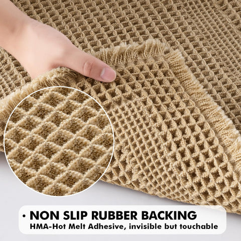 MIULEE waffle texture closeup shows deep loops for fast absorption.