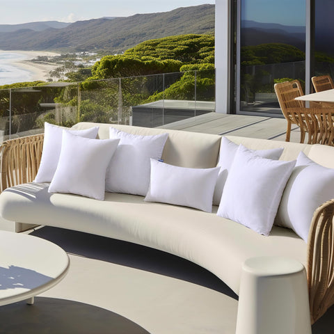MIULEE waterproof pillow inserts ideal for poolside decor