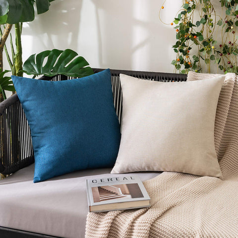 MIULEE weather-resistant cushion cover keeps color and texture outdoors.