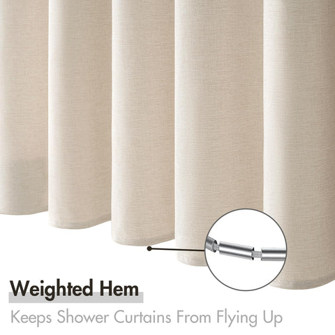 MIULEE weighted-hem keeps curtain flat and neat.