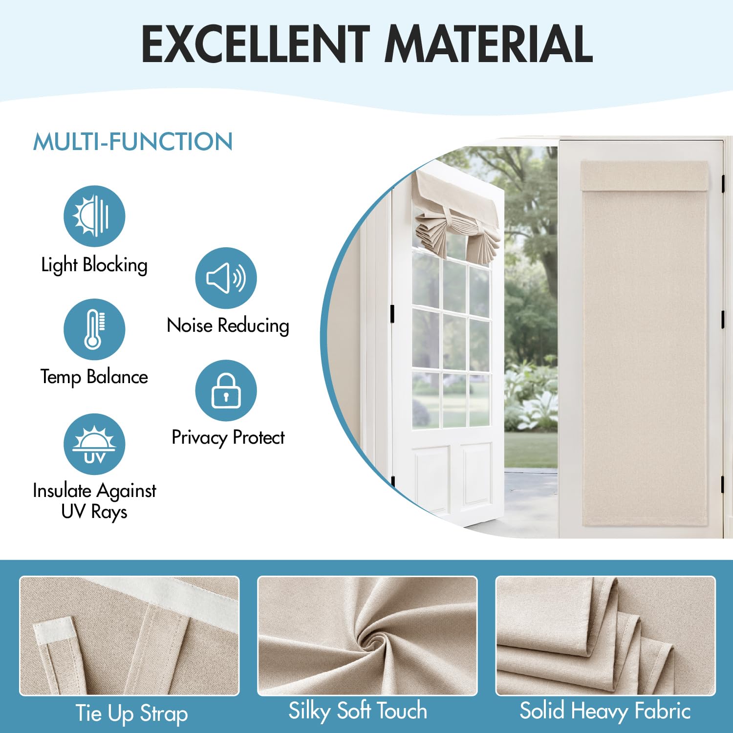 Perfect for patio or front entry to control sun.