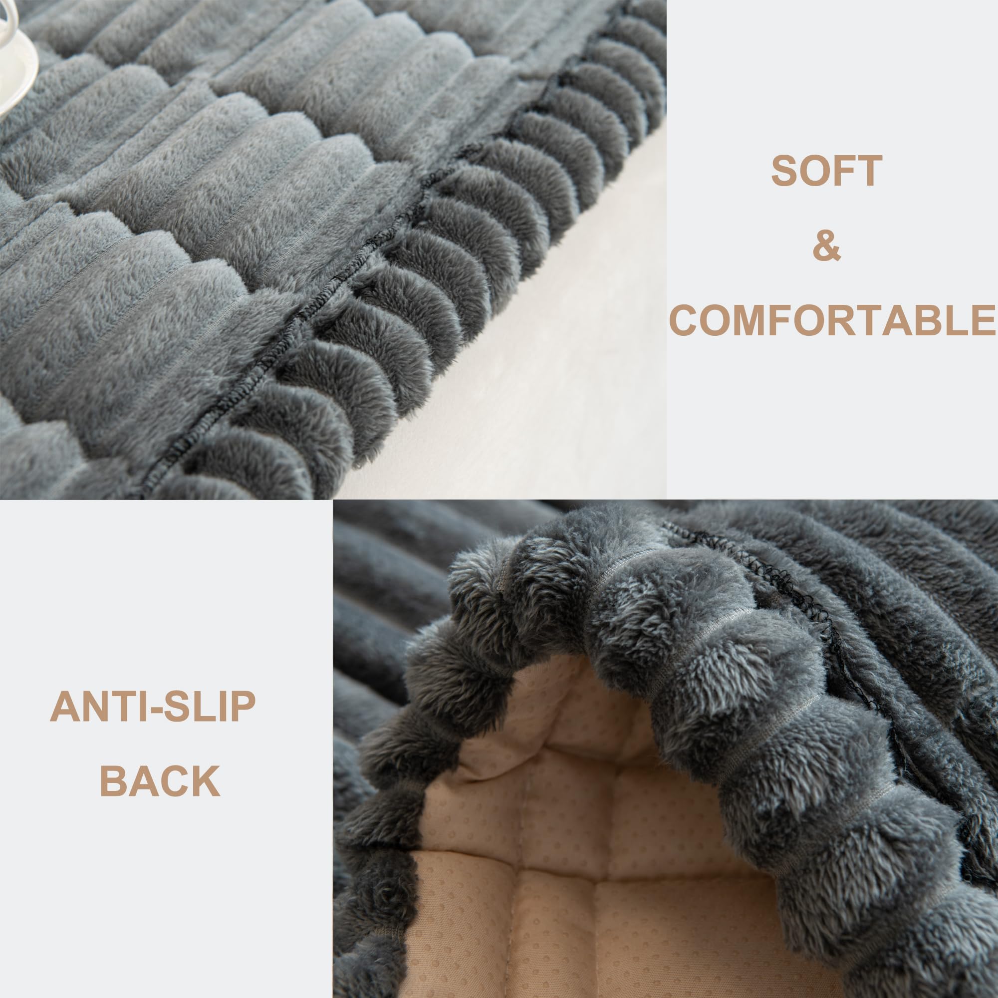 Mivnue dark grey fabric adds modern style while guarding furniture from pet messes