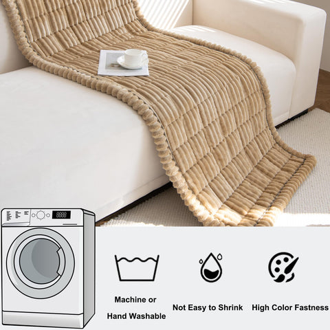 Mivnue Pet Couch Cover with dog on sofa demonstrates protective, easy care solution.