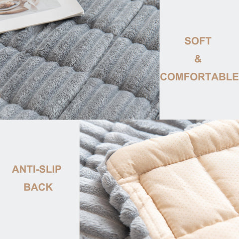 Mivnue Pet Couch Cover in light grey blends with décor while guarding your sofa.