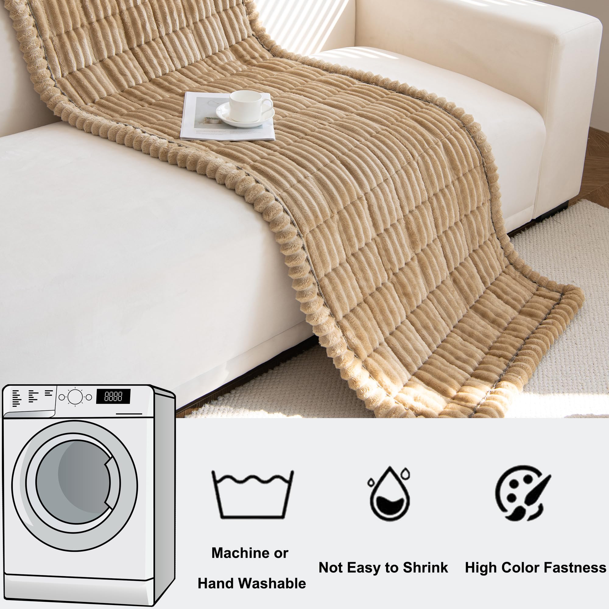 Mivnue couch protector features a modern design that blends with decor.