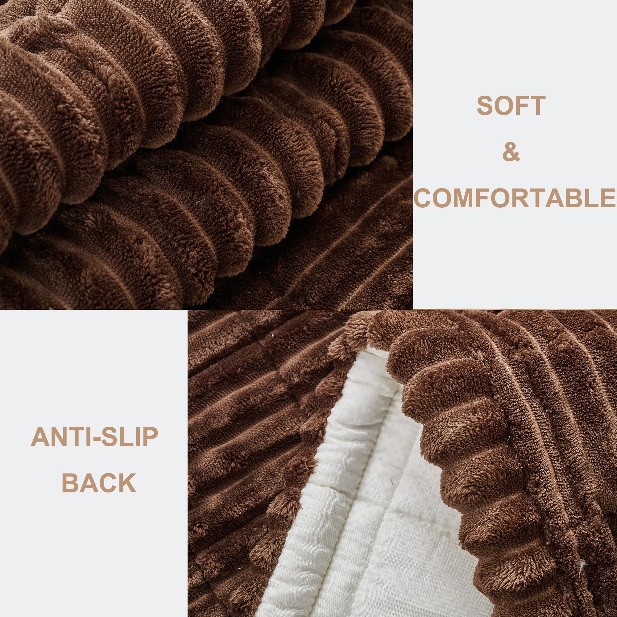 Mivnue non-slip backing preventing sliding on furniture