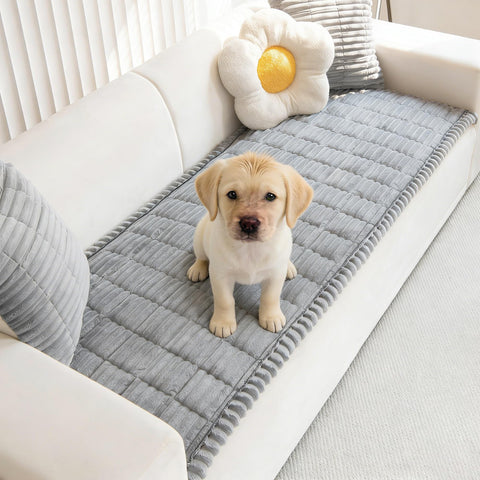 Mivnue Pet Couch Cover with soft-fabric texture protects furniture while keeping a cozy feel.