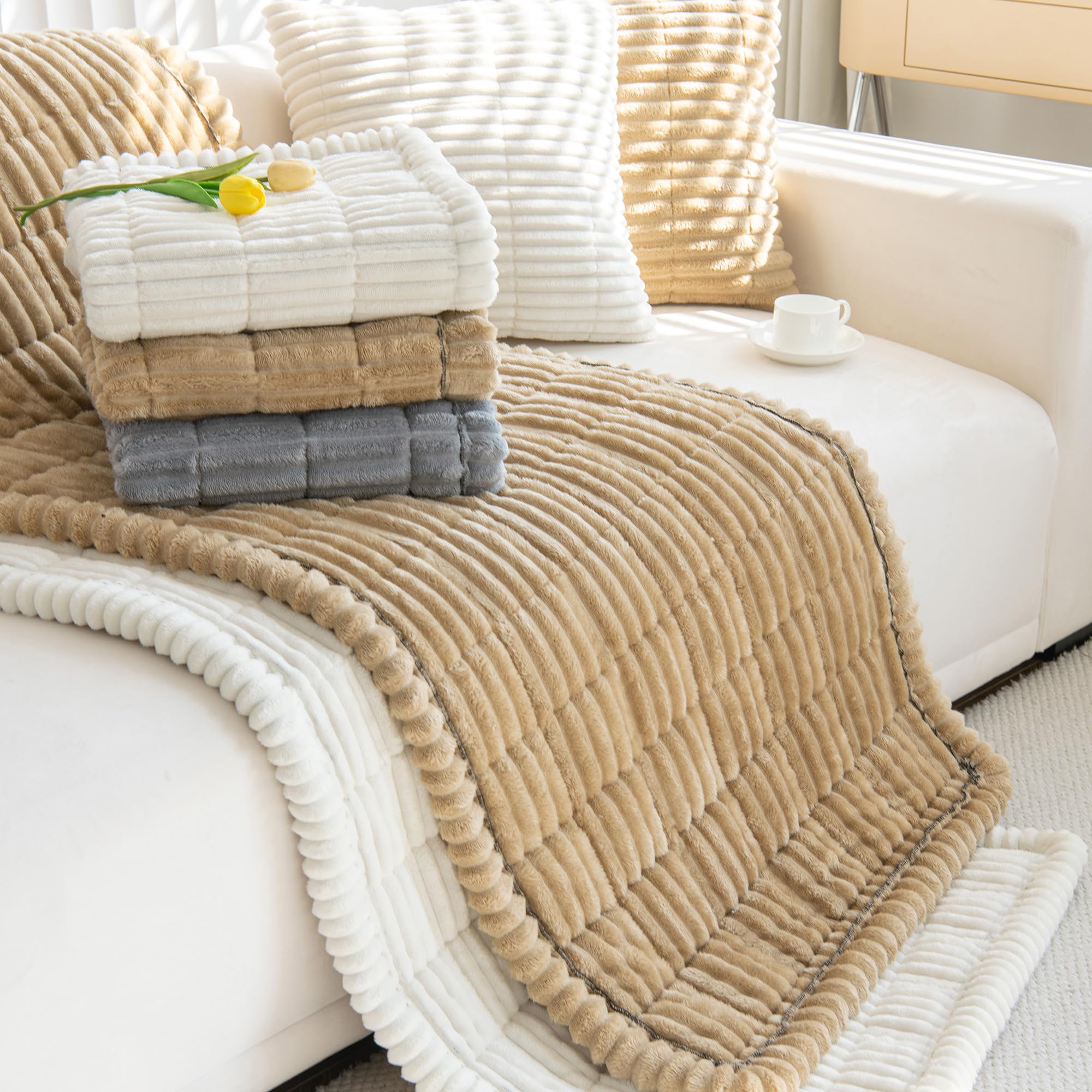 Mivnue soft texture creates cozy comfort while protecting your furniture