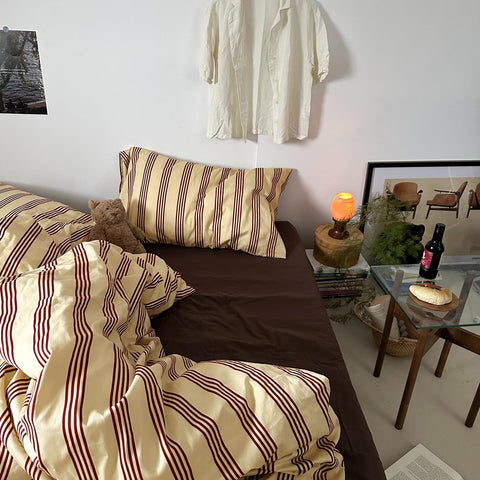 mixinni dorm ready bedroom styling with retro stripes for versatile decor