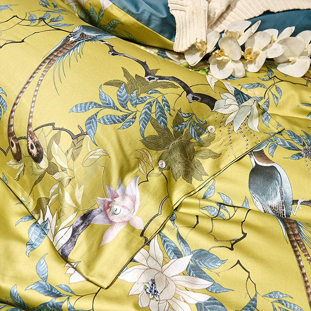 Mixinni queen-size set includes two matching pillowcases for coordination.
