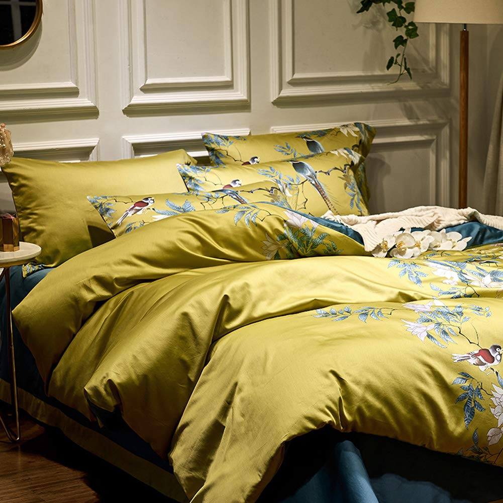 Mixinni reversible peacock-blue duvet cover for quick, dual-look bedroom updates.