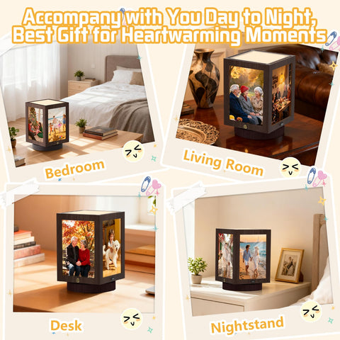 Mixoo 4x6 photo frames brighten shelves with a vintage touch.