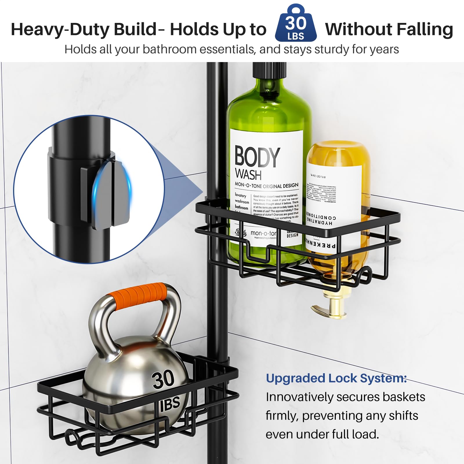 Mixoo rust-proof stainless steel construction protects against moisture.