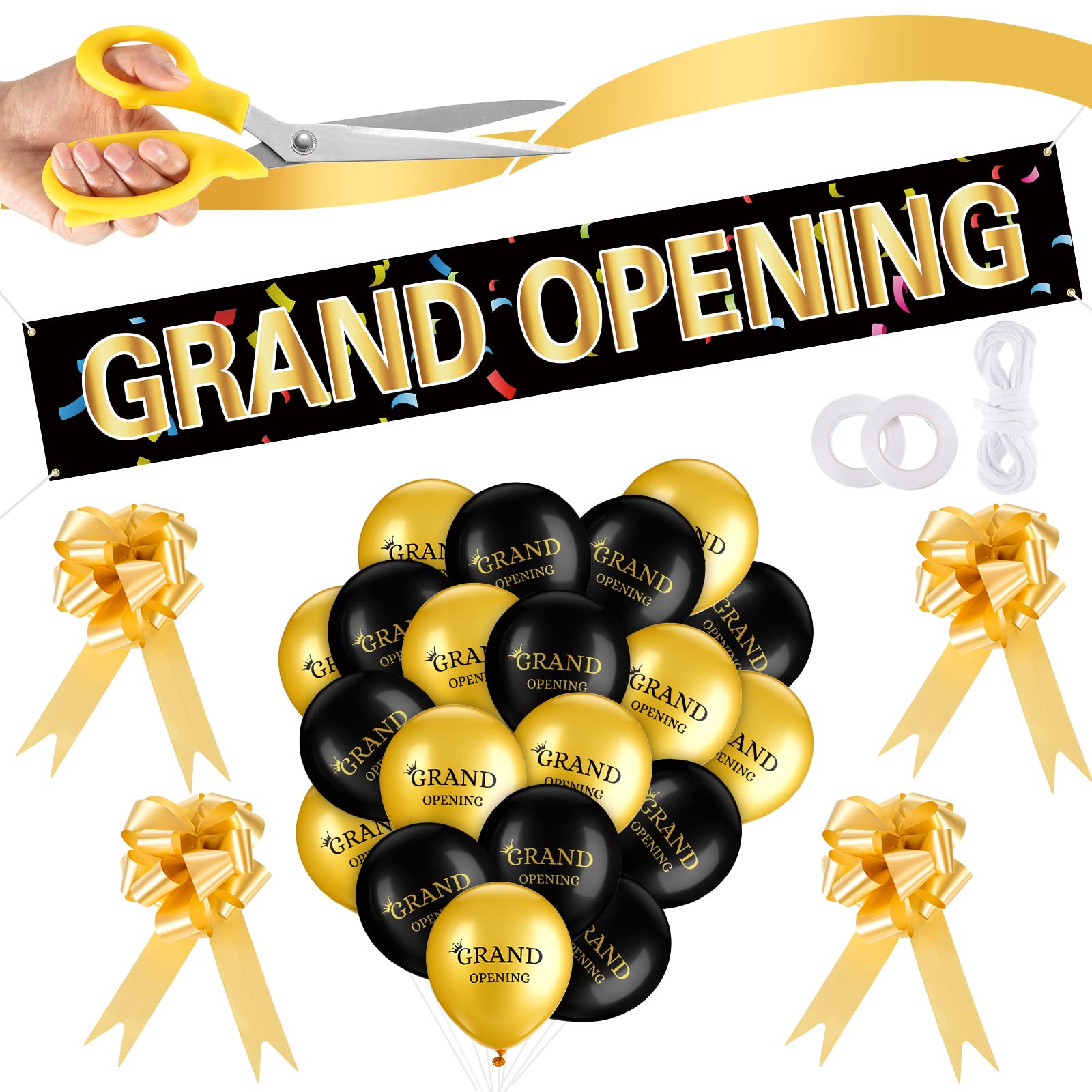 Mixweer grand-opening banner 46x300 cm for eye-catching entrance decoration