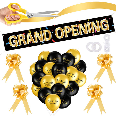 Mixweer grand-opening banner 46x300 cm for eye-catching entrance decoration