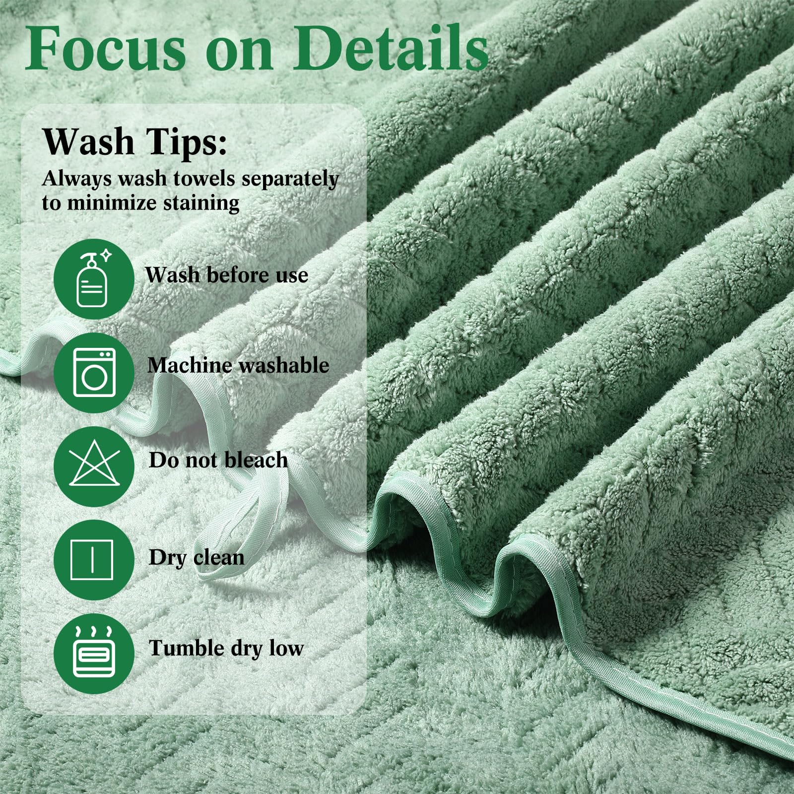 Mixweer towels displayed in color options navy brown dark gray dark green.