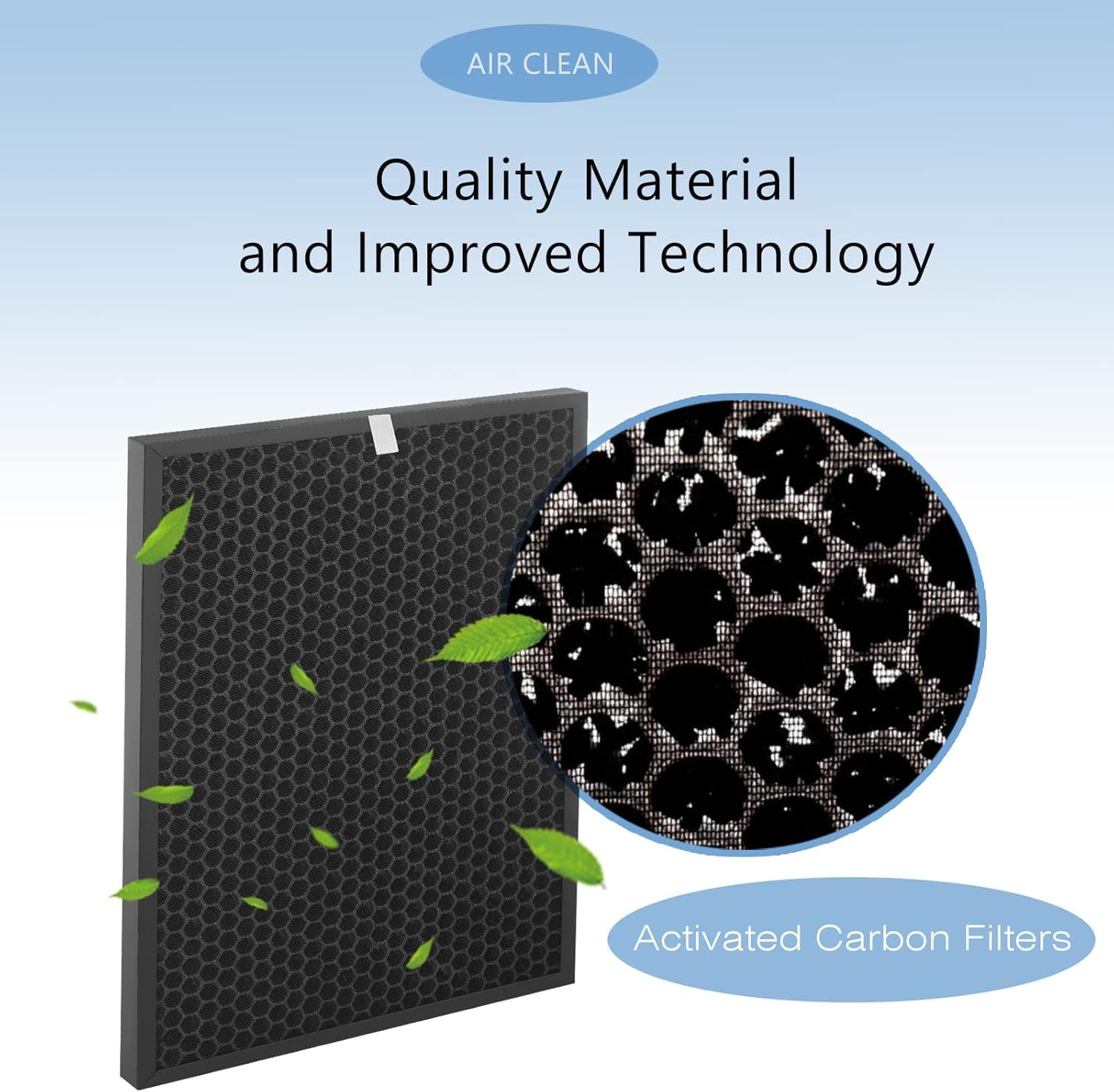 Mixzeny blue HEPA filters improve filtration efficiency