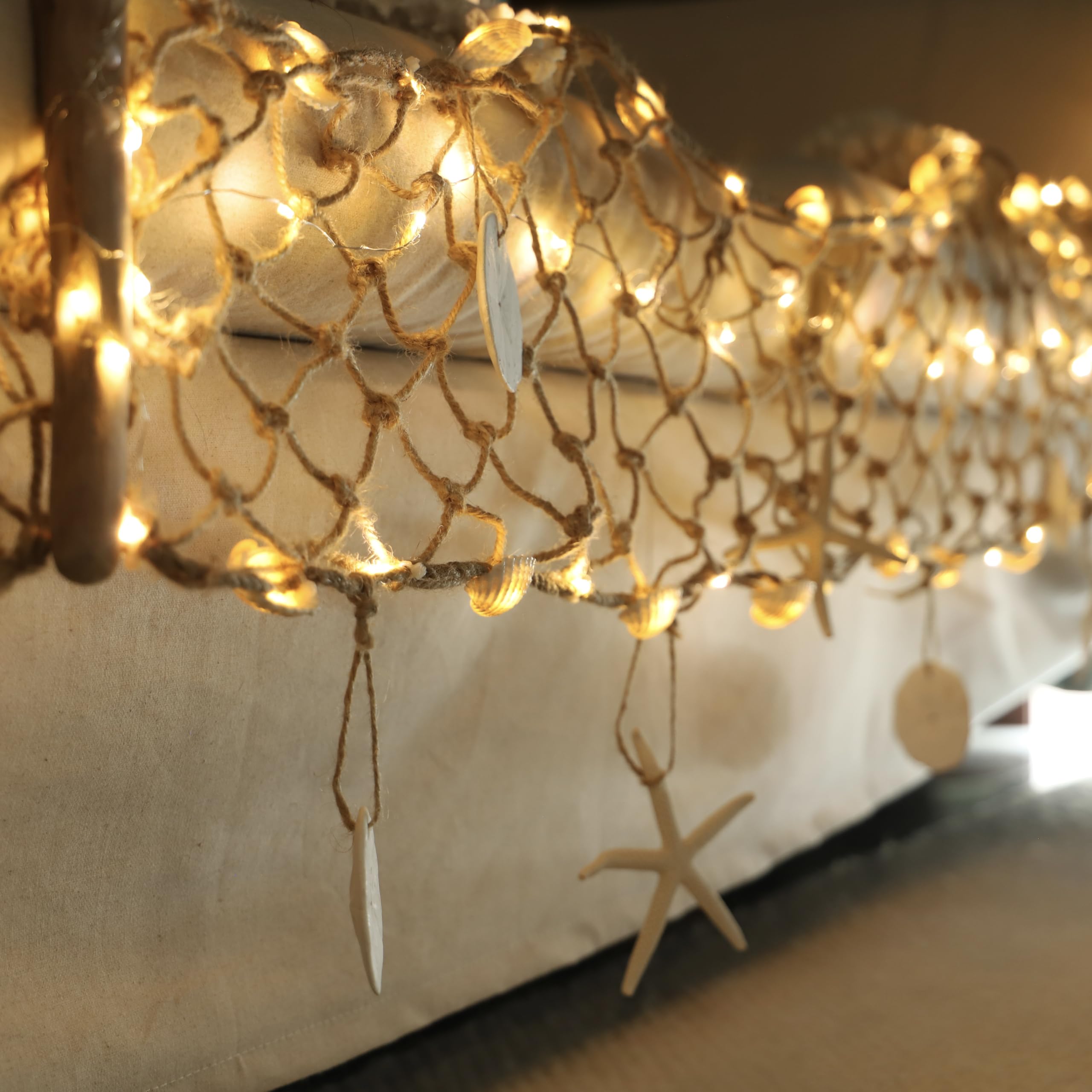 MIYA LIFE warm white ocean lights create a cozy night mood.
